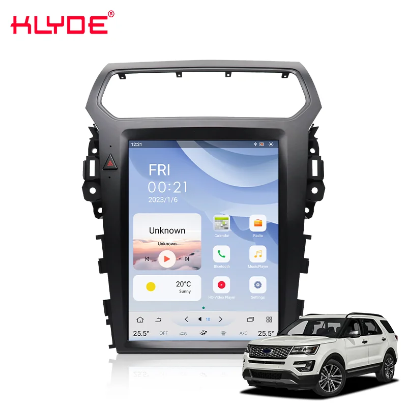 

12.1 Inch Android 11 Tesla Style Carplay Screen Multimedia Player Radio for Ford SUV Series Explorer/Adventure/Edge/KUGA
