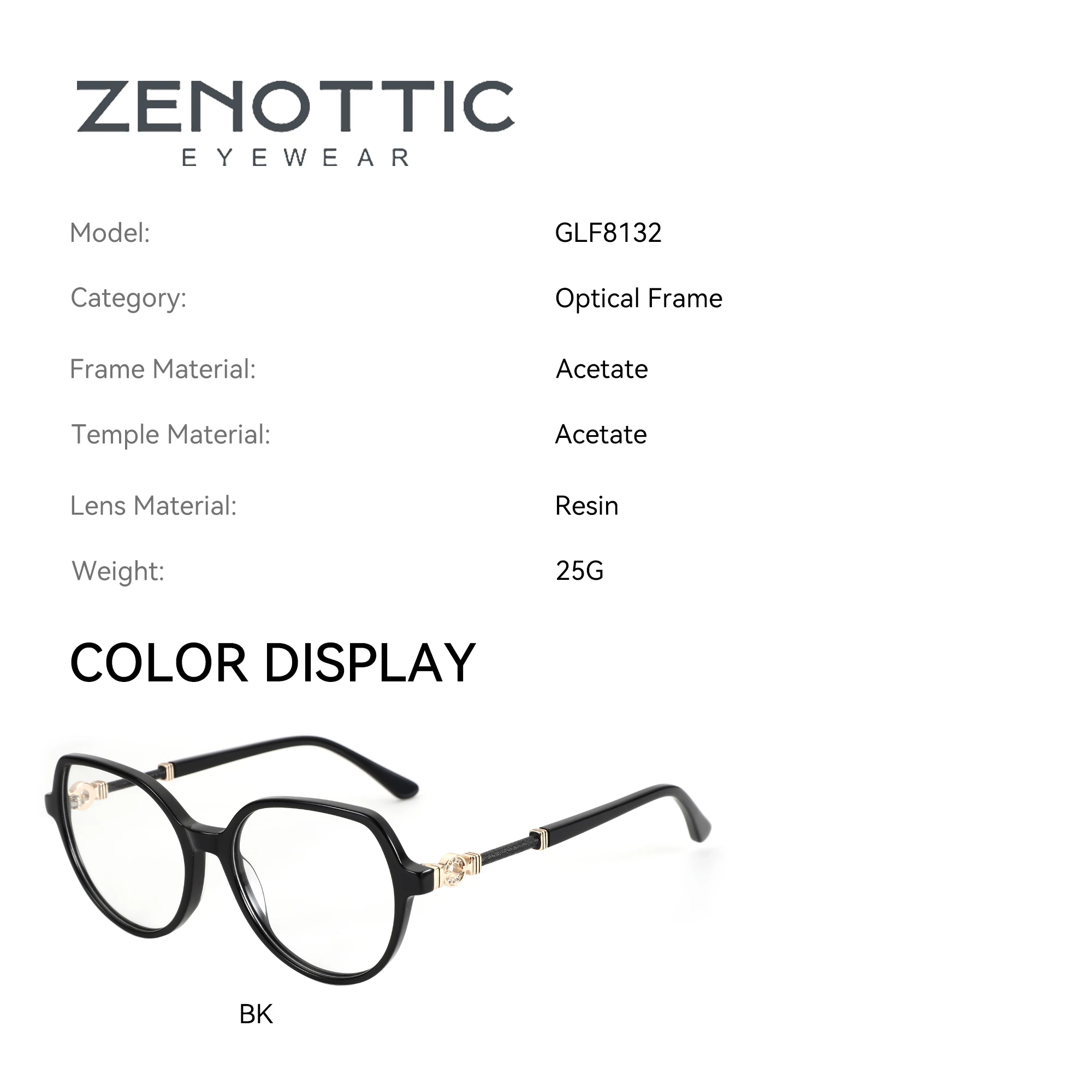 ZENOTTIC Stylish Acetate Butterfly Prescription Glasses Anti Blue Light - usage example