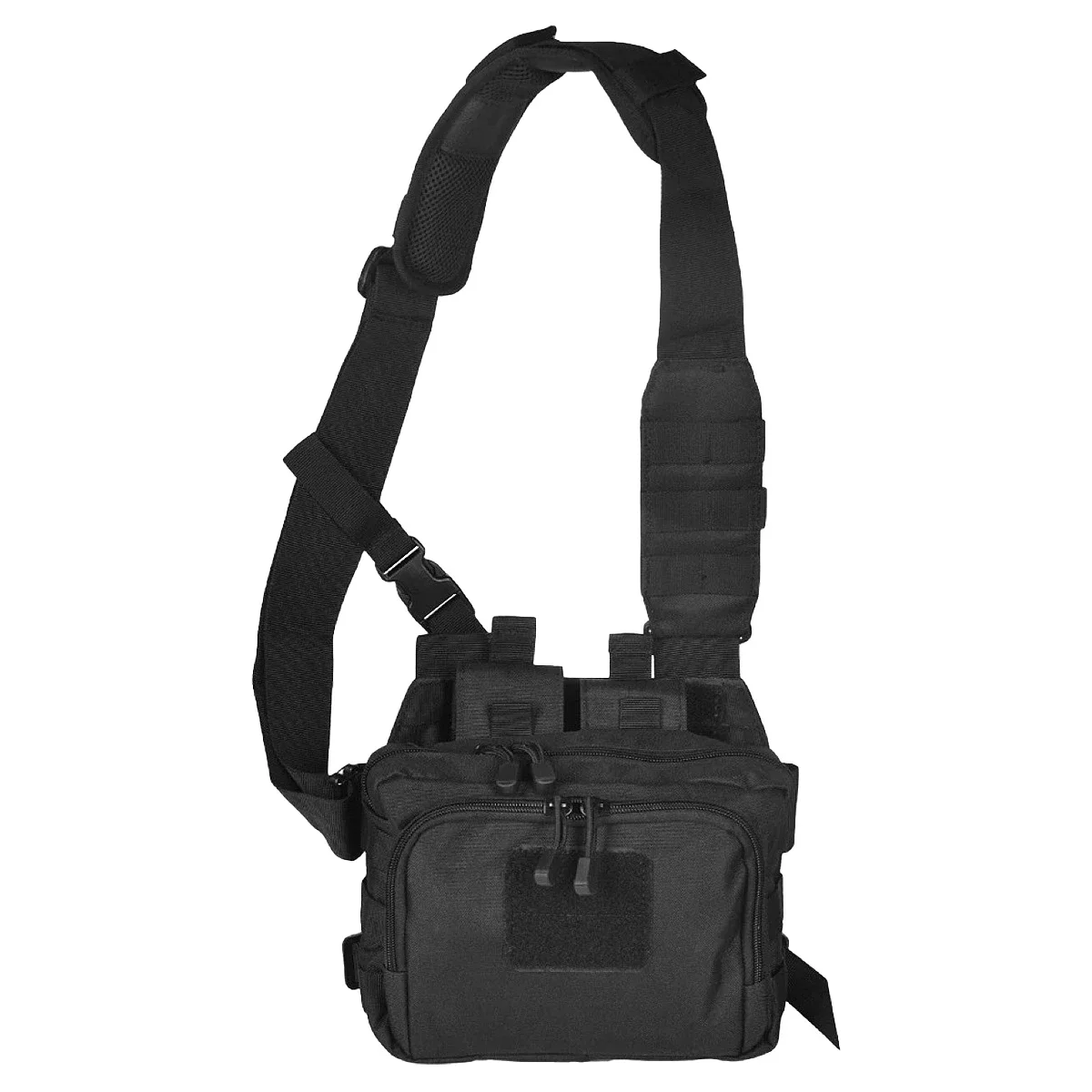 Tactical 2 Banger Bag Messenger Range Bags Carryall AR M4 Magazine Pouch Crossbody Shooting Hunting Gear Nylon Pistol Glock Bag