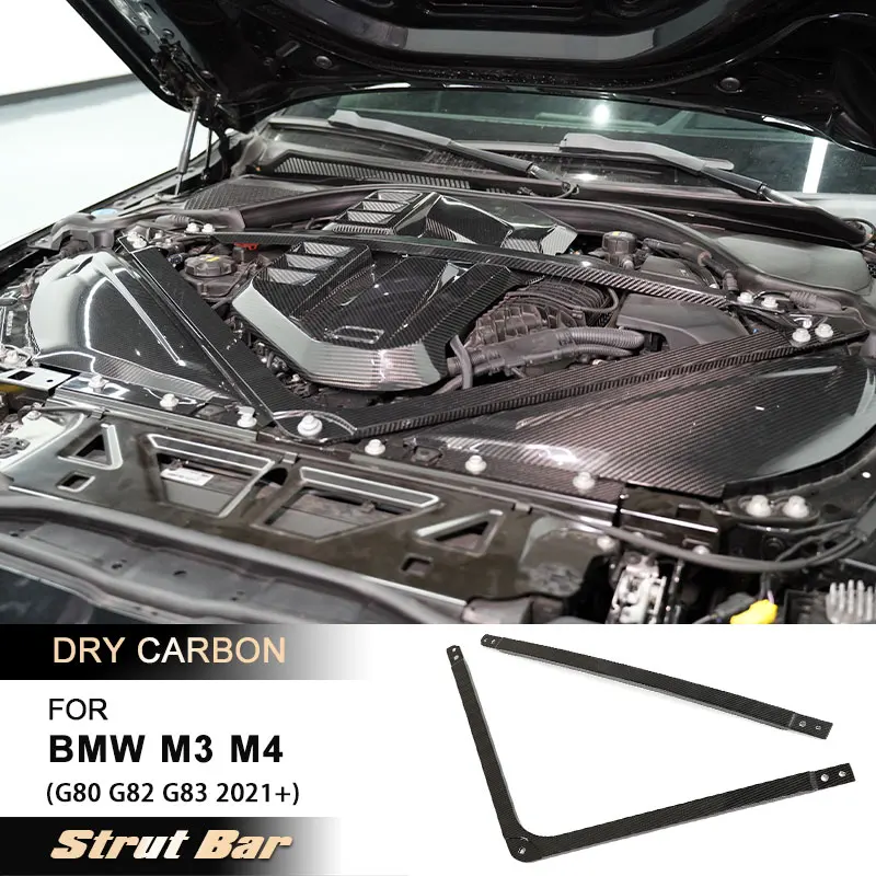 

Скоба стойки капота двигателя автомобиля для BMW G80 M3 G82 G83 M4 2021+ гоночный двигатель, штатив, отделка стойки, предотвращение сухого углерода