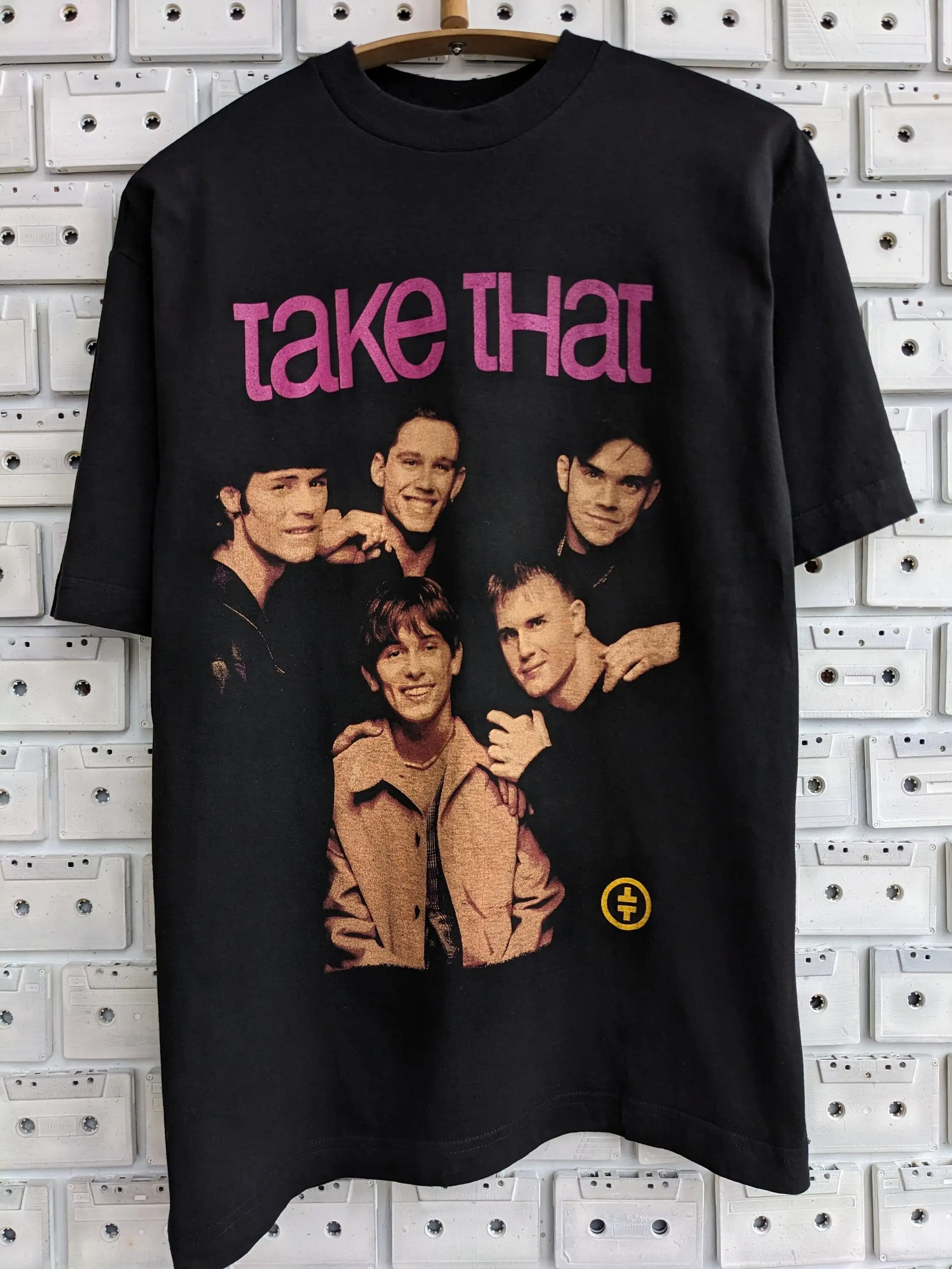 Vintage 90s Take That T-shirt Robbie Williams Mark Owen Gary