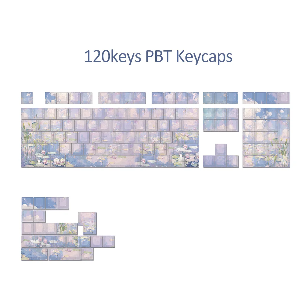 Youdo 120 Keys Retro PBT Keycap Backlit Side Carved Cherry Profile Key caps for Cherry MX Switches Mechanical Keyboard Keycap