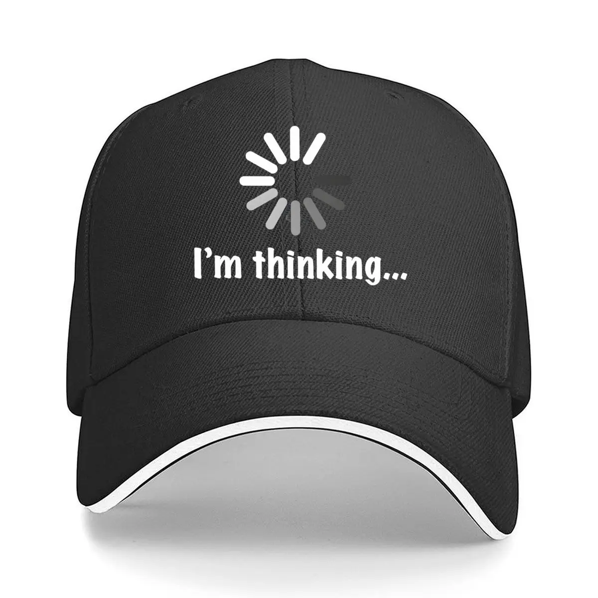 Thinking Spinner Circular Progress Marks Graphic Hip Hop hat Fashion Outdoor Sports Sandwich Baseball Cap