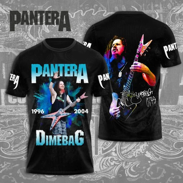 Classic Rock Band Pantera Album T-Shirts 3D Printing Men Women Hip Hip Short Sleeve T Shirt Oversized Streetwear Men\'s Clothing