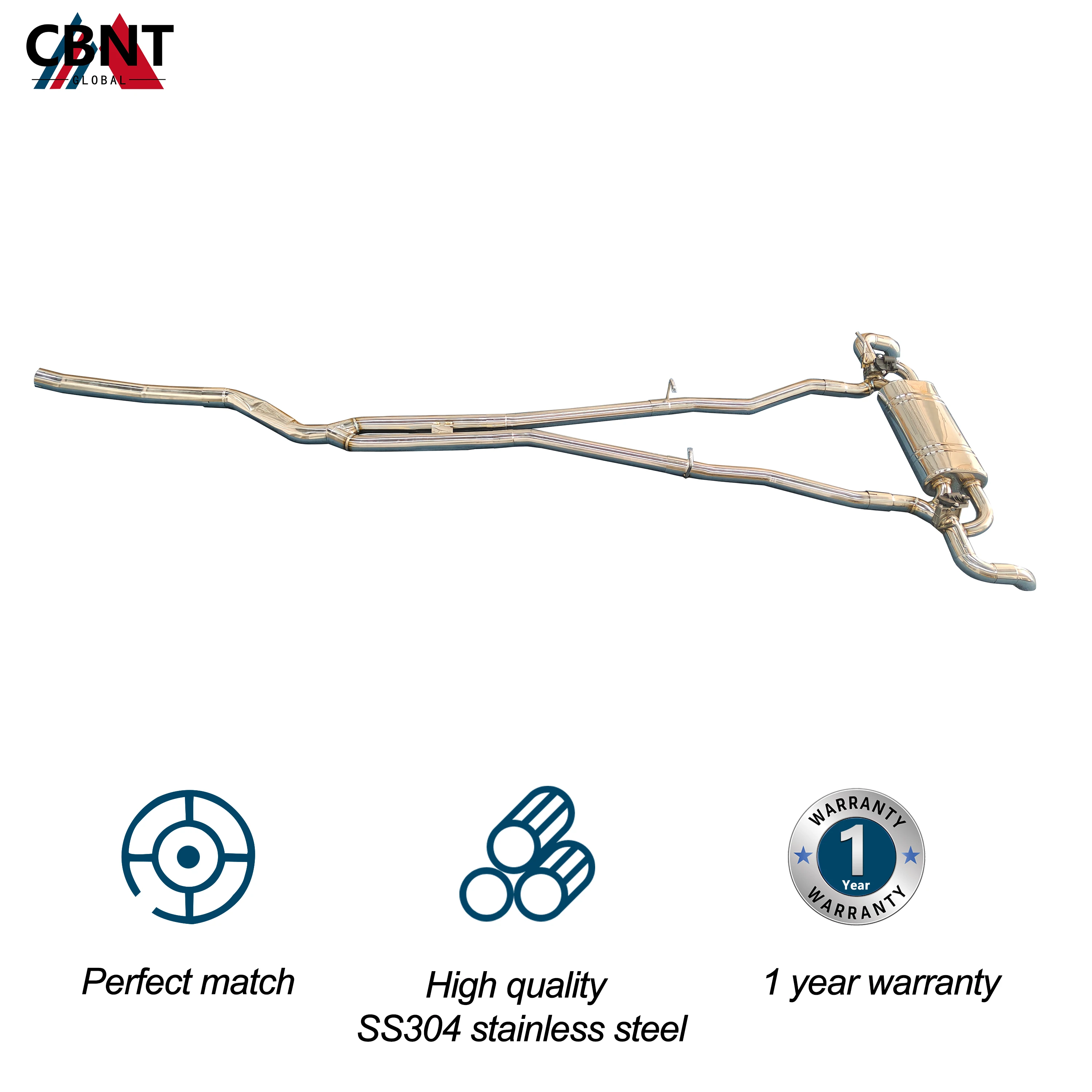 CBNT Car Accessories Valvetronic Catback Exhaust for BMW G60 B58 520i 525i 2.0T 2024-2025 SS304 Valved Exhaust Systems Muffler - Image 2