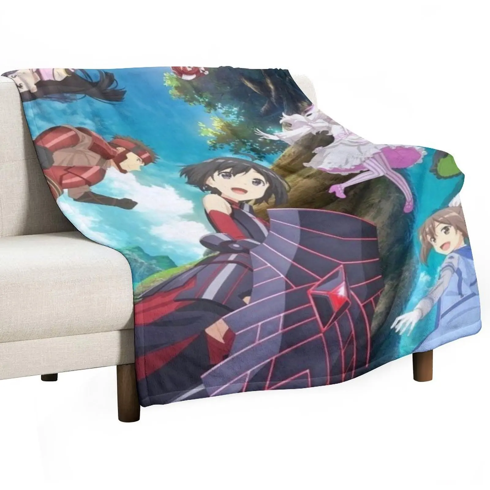 

BOFURI: I Don't Want to Get Hurt, so I'll Max Out My Defense 3 Throw Blanket Summer Beach Hairys Blankets