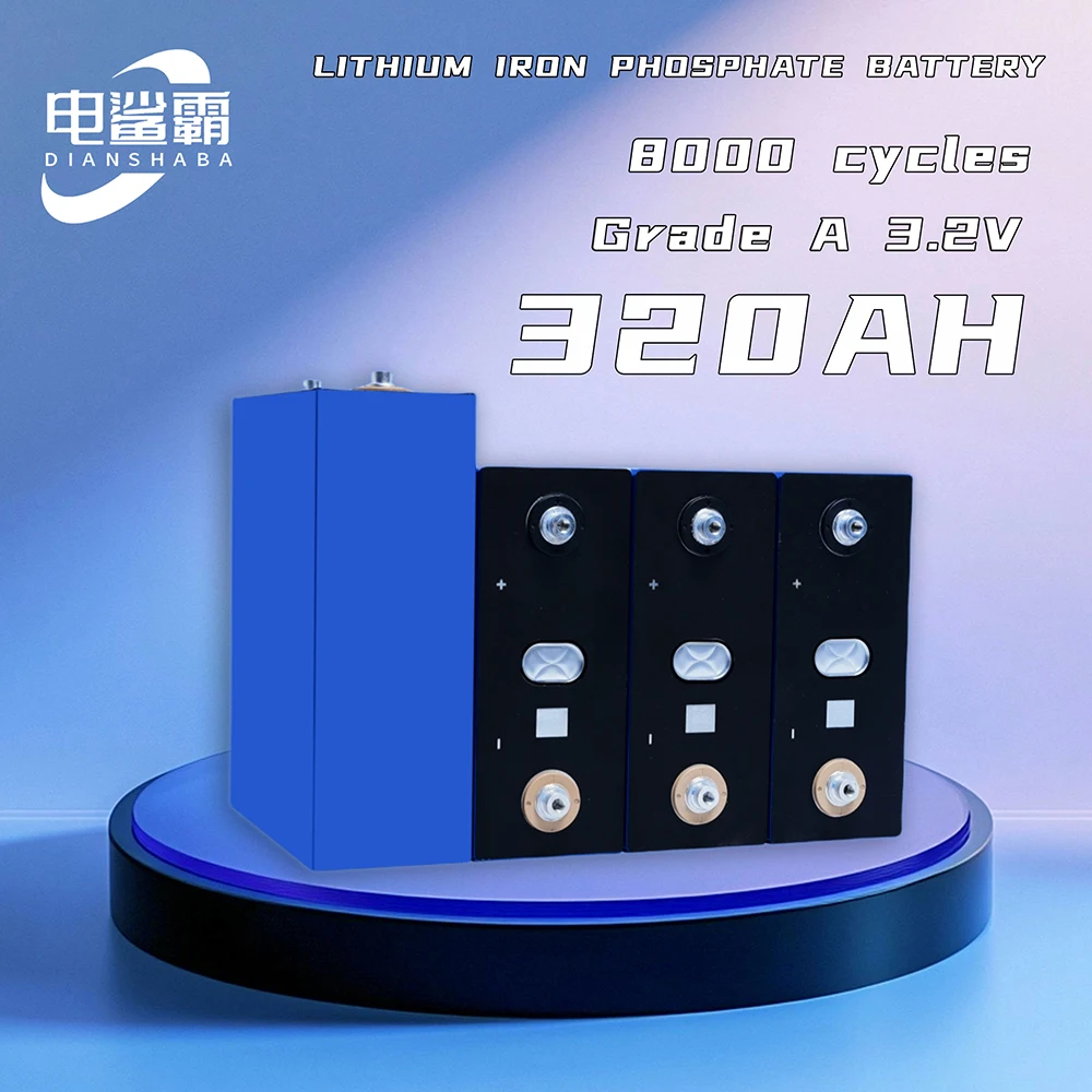 

8000 циклов 3,2 В 320 Ач литий-железо-фосфатный аккумулятор DIY 12 В 24 В 48 В подходит для электромобилей на солнечной энергии для кемпинга на колесах
