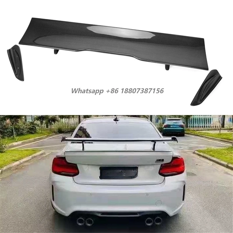 

MP Style Rear Spoiler Satin Carbon Fiber Spoiler for 2 Series F22 F87 M2 Coupe 2014-2021 M2 M2C F87 Car Trunk Spoiler