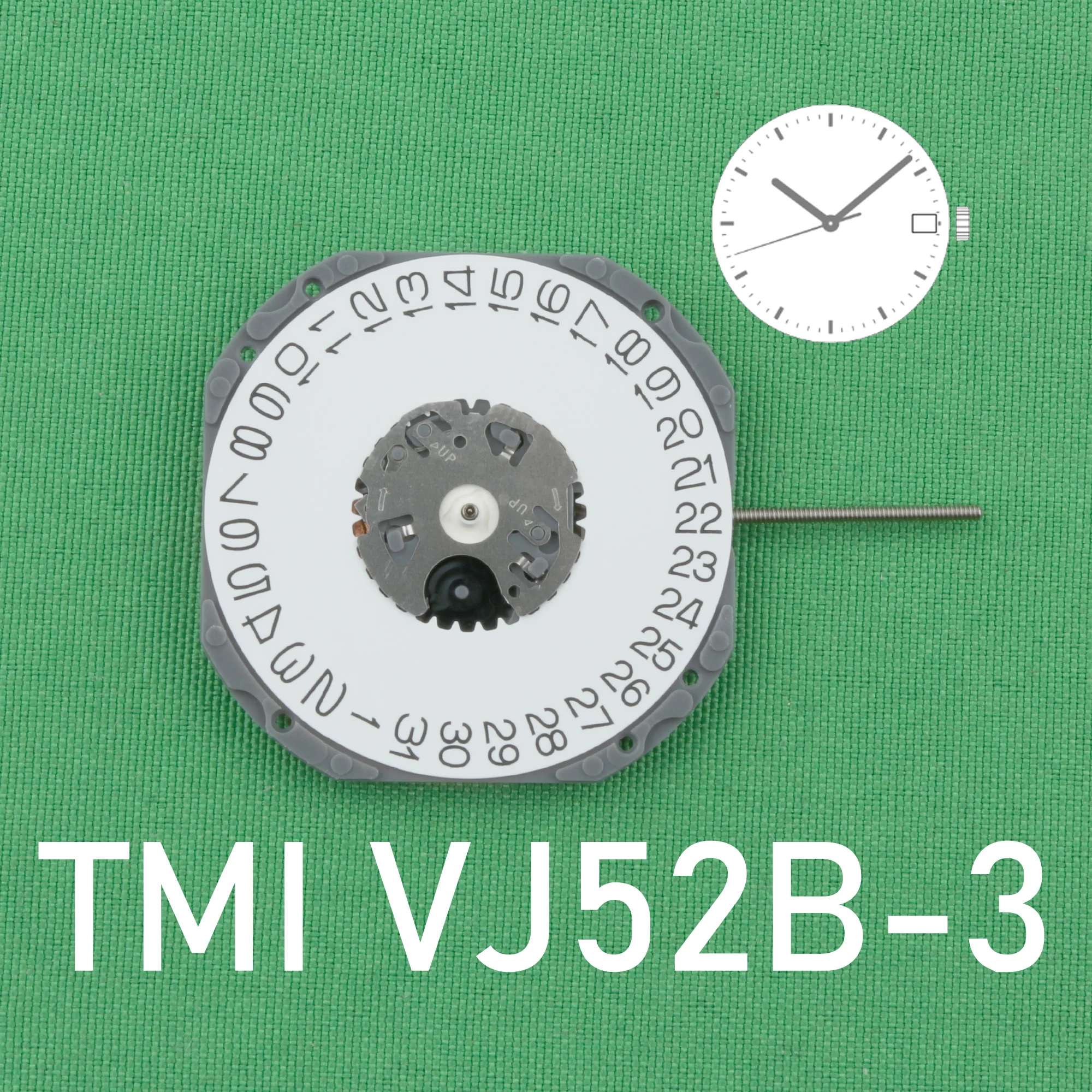 TMI VJ52B movement New Japan Seiko VJ52 Quartz Movement Original SII/TMI VJ52Watch Movement VJ52 MOVEMENT Date At 3