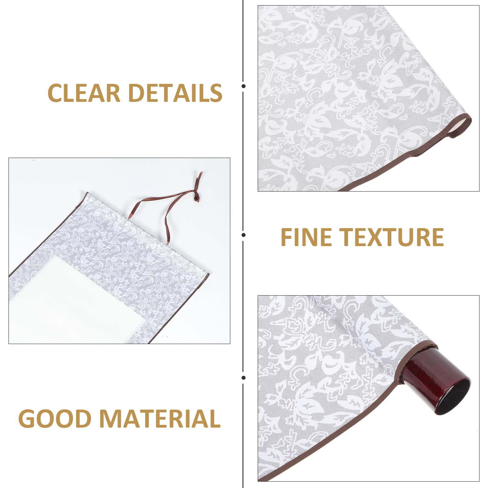 

2Pcs Chinese Calligraphy Paper Rice Blank Scroll Painting Framed Lightweight Portable Writing Drawing High quality