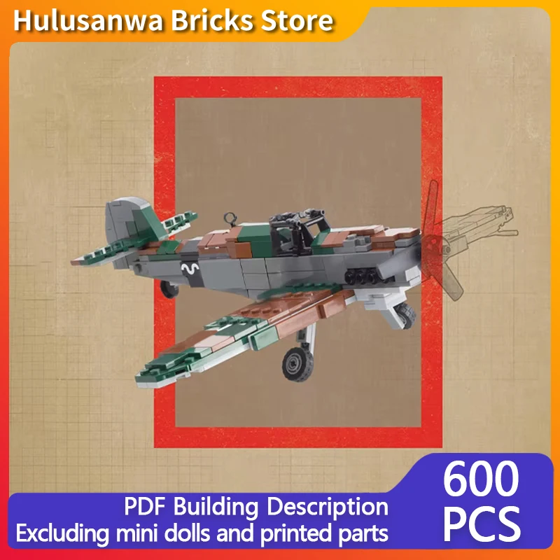 Модель военного истребителя Bf-109, конструктор MOC, военная техника, модульные технологичные подарки, праздничные наборы для сборки, детские игрушки