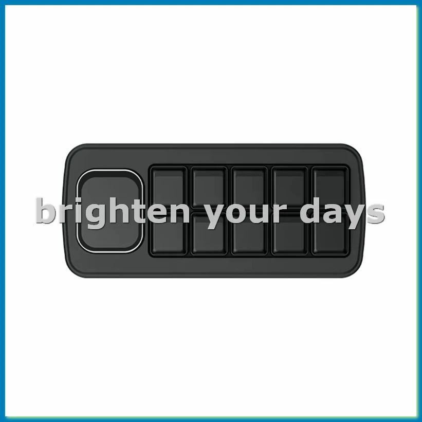 MK10 Multi-Functional AI Voice Control Panel, Onboard 10 X 0.85inch Mechanical LCD Macro Keys and A 2.01inch Secondary B-VVNB