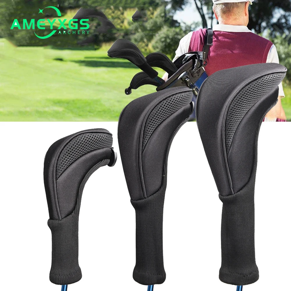 

3Pcs/Set Golf Club Head Covers Wood Driver Protect Headcover Number Tag Fairway Golf HeadCover Golf Accessories