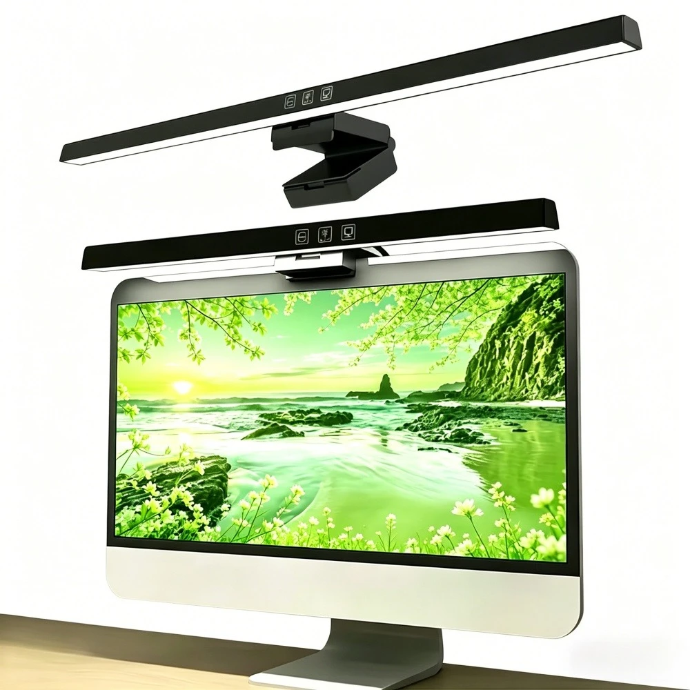 Led Computer Monitor Light Bar Desk Lighting Screen USB Lamp For Study Reading Table Stepless Dimming Lamp Timing 50CM/33CM