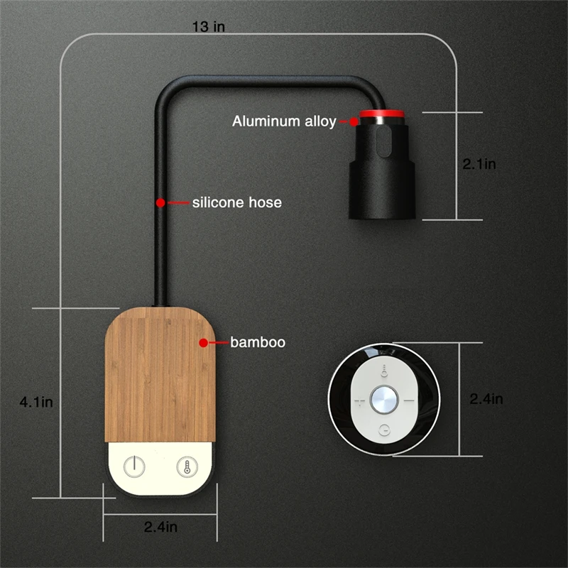 Nordic Modern LED Wall Light Study Reading Bedside Lamp With Remote Control Dimmable Rechargeable Study Book Desk Wall Sconces - Image 3