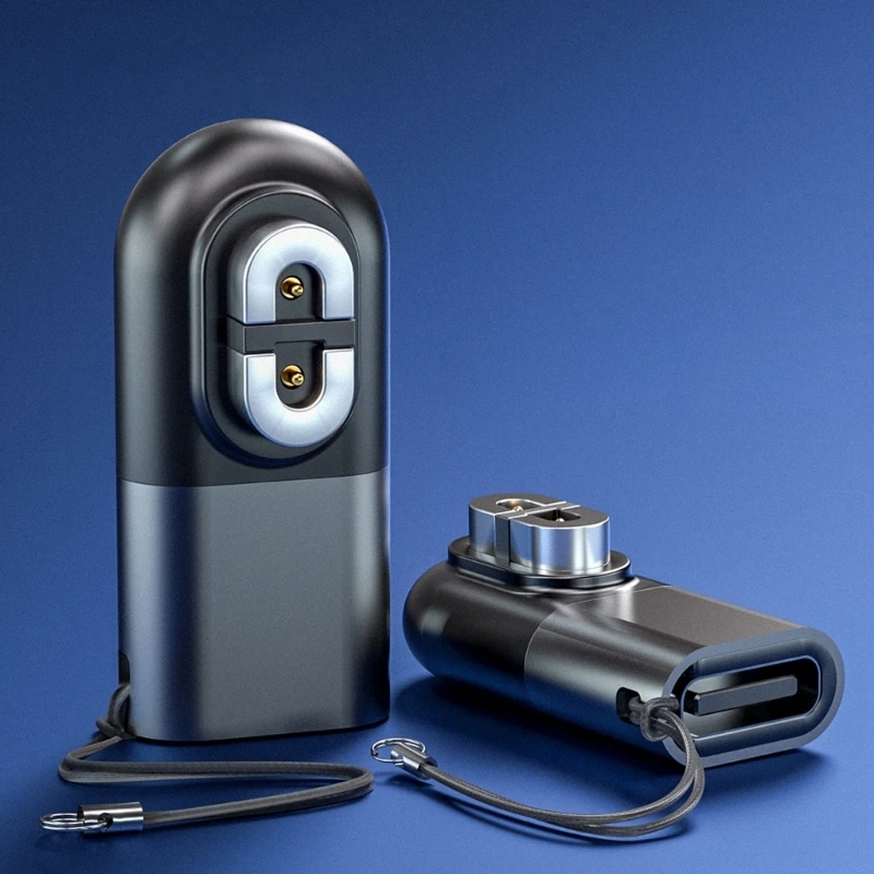 แม่เหล็กชาร์จตัวต่อกระดูกหูฟังอะแดปเตอร์สำหรับ AS800/S803/S810/AS700 90องศาเชื่อมต่อดัด