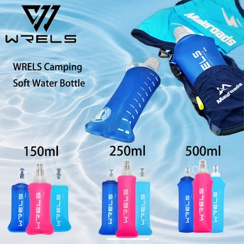 WRELS Camping Soft Water Bottle Drinking Sport Folding Bag Flask Outdoor Running…