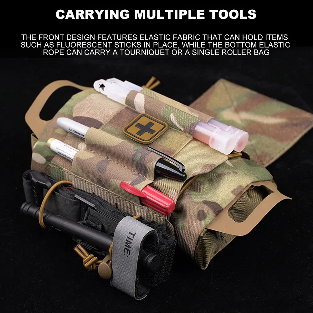 Tactical Militar Pouch Rapid Deployment Medical IFAK Kits Fit Airsoft Hunting Vest Emergency Survival Bag Outdoor Camping Gear