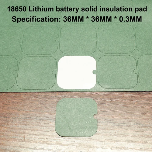 Imagen 2 del producto 100 unids/lote batería de litio DIY almohadilla aislante universal almohadilla de 4 secciones paquete de batería 18650 hoja de aislamiento de alta temperatura