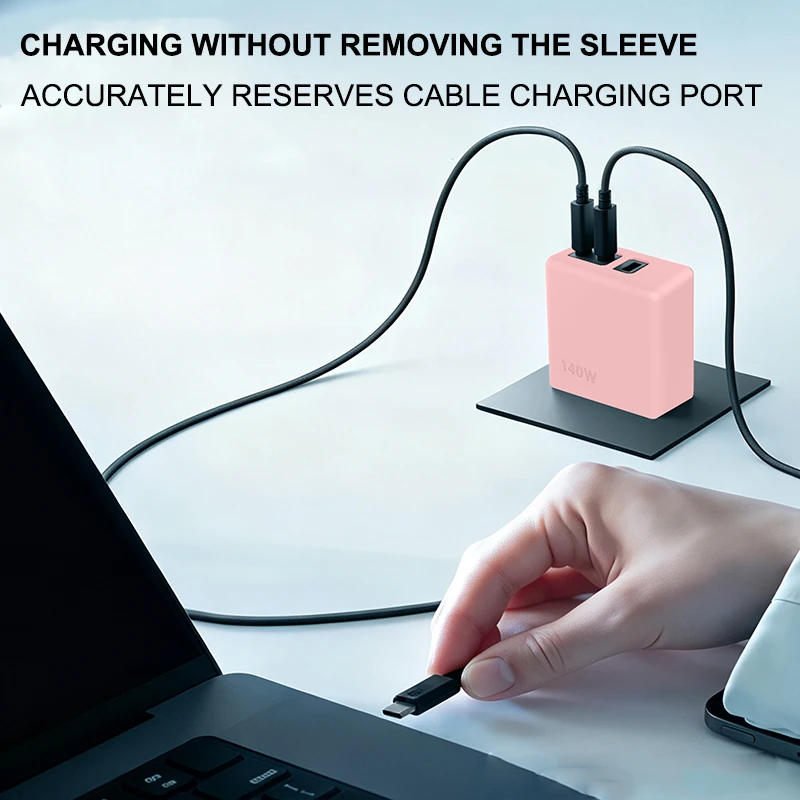 Silicone Protective Case for DJI Power 140W GaN Charger Anti‑Drop Scratch‑Resistant Soft Silicone Skin Charger Protective Cover