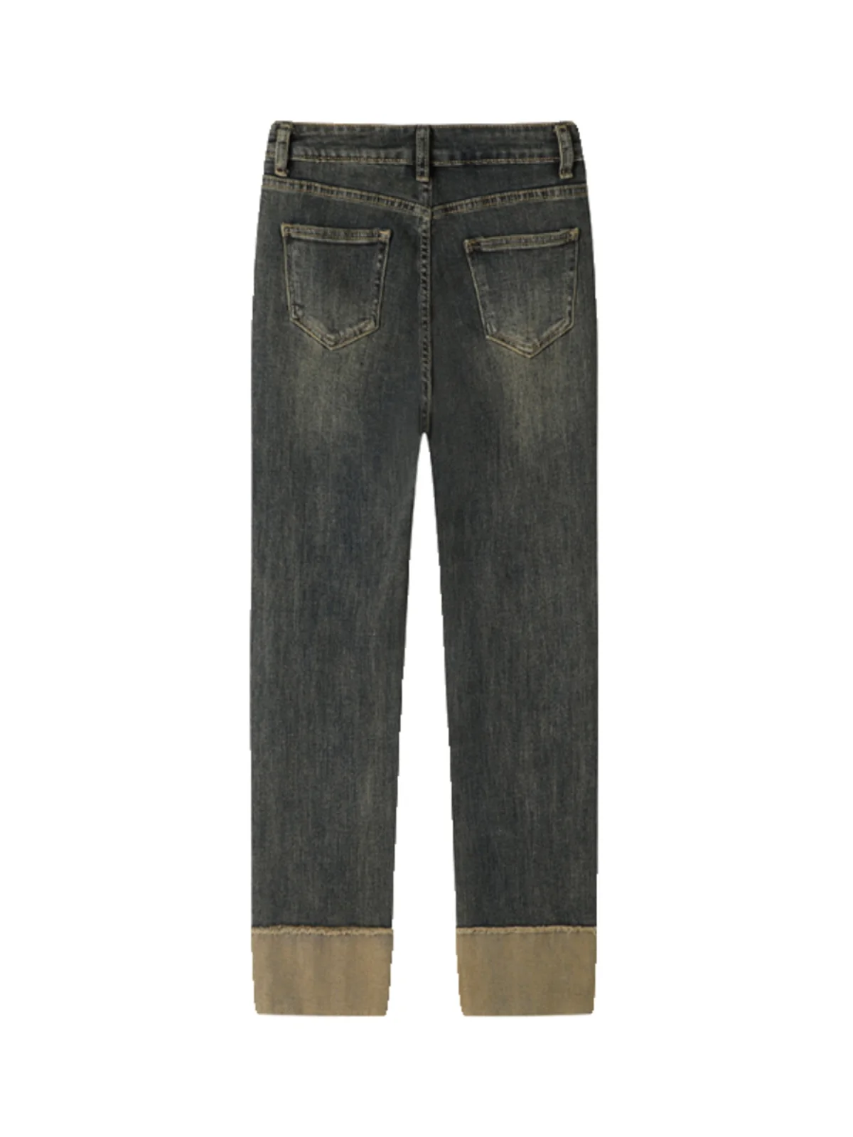 Jeans a Gamba Dritta Elasticizzati Retrò da Donna, Nuovi Pantaloni a Vita Alta Snellenti Taglie Forti, Jeans in Denim Elasticizzato di Cotone