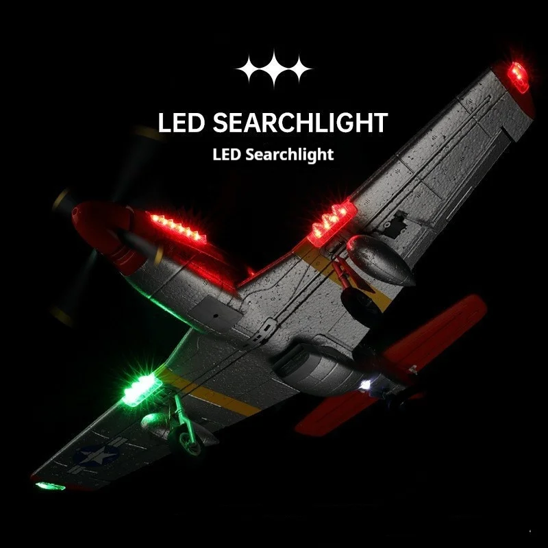 

Wltoys A280 brushless four channel glider foam fixed wing P51 like real fighter remote control aircraft aviation model