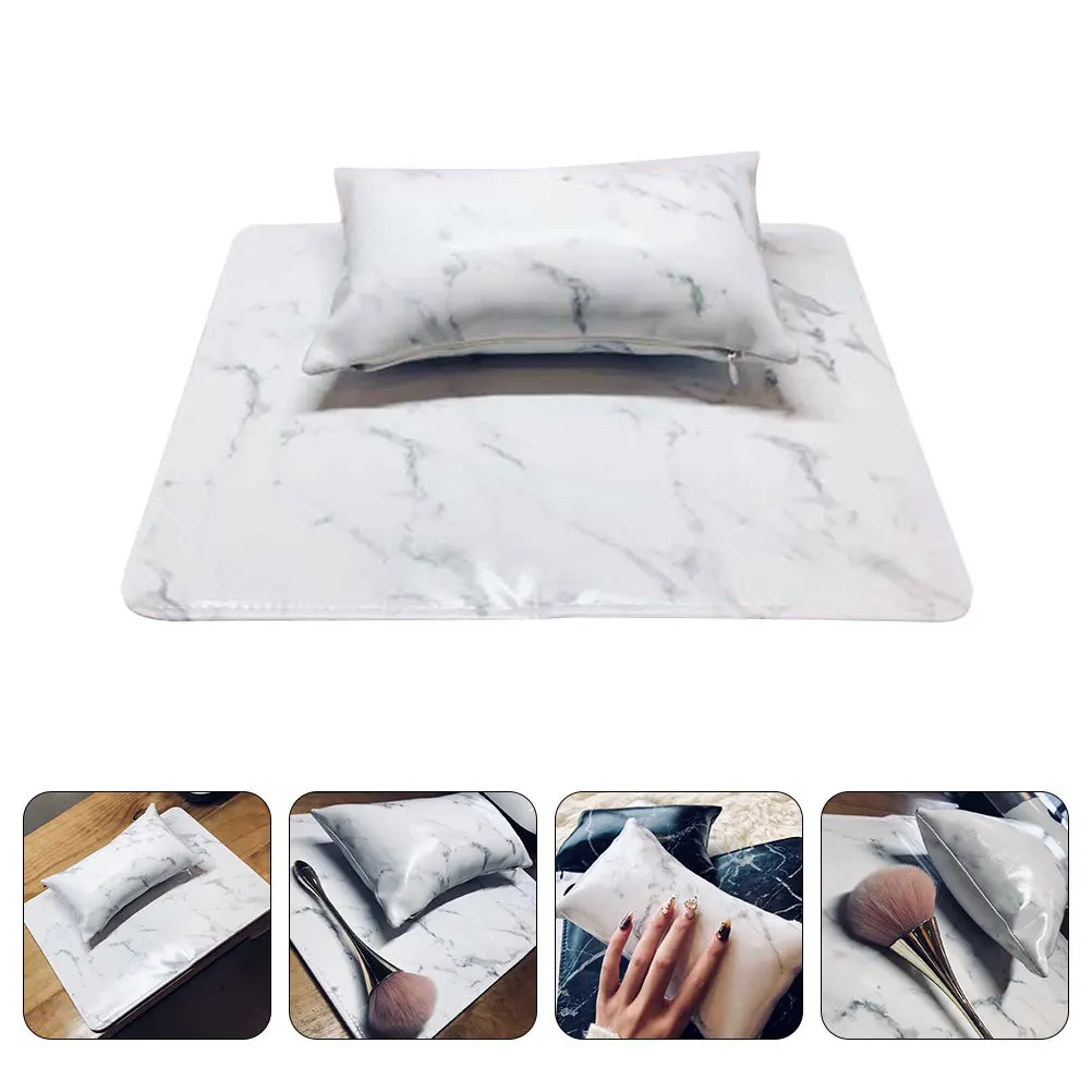 

1Set Nail Art Hand Pillow Mat Comfortable Manicure Arm Rest Nail Salon Tool Table Protector for Manicure Training