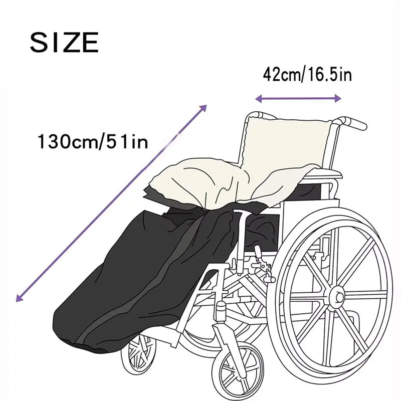 RMWIN-Lap Blankets For Men For Elderly Wheelchair Lower Body Waterproof Fleece Lined Recliner Covers