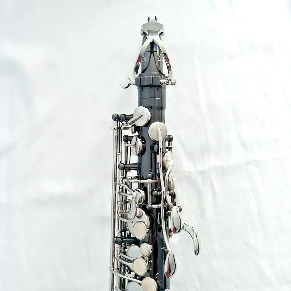 Popular Black Saxophone Alto Eb Nickel Plated Key Playing Wind Instruments