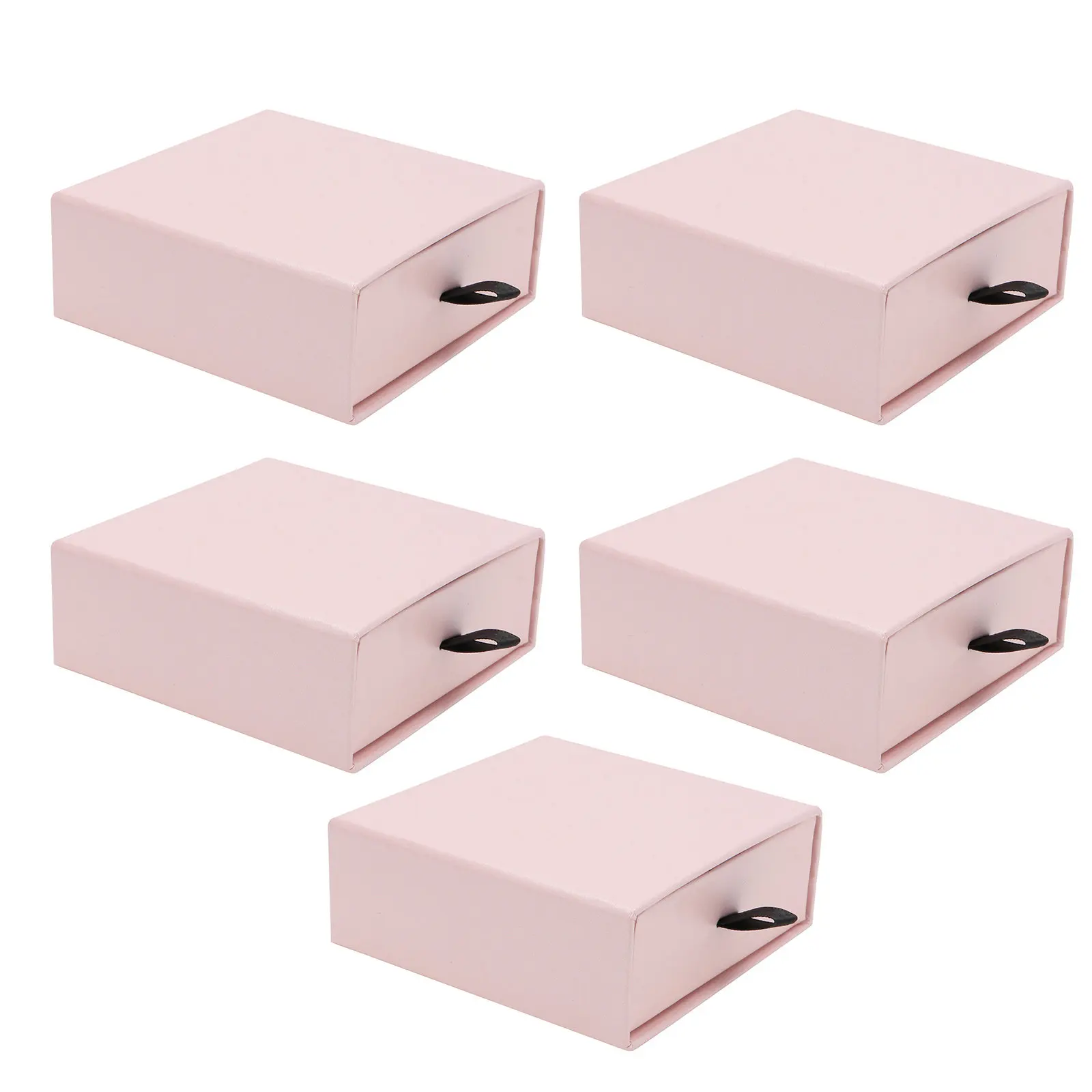 

Набор из 5 штук: Экологичные подарочные коробки для ювелирных изделий, для хранения ожерелий и серег, упаковочные коробки