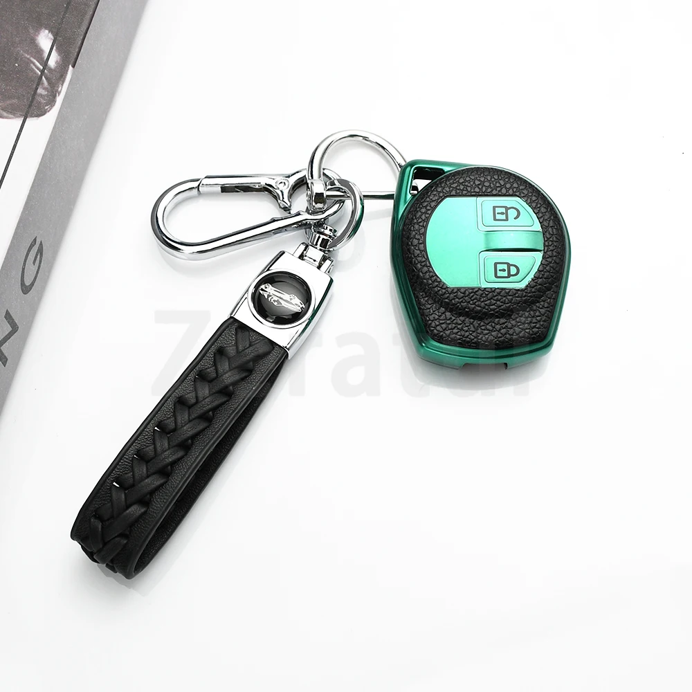 Coque de protection en cuir TPU pour clé de voiture, étui pour clé de voiture, sac pour Suzuki Swift Ignis Vitara Liana Ciaz Baleno, accessoires