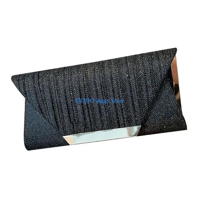 Unieke glinsterende avondtas voor dames, ruime envelophandtas met schoudertas met kettingriem voor verschillende gelegenheden