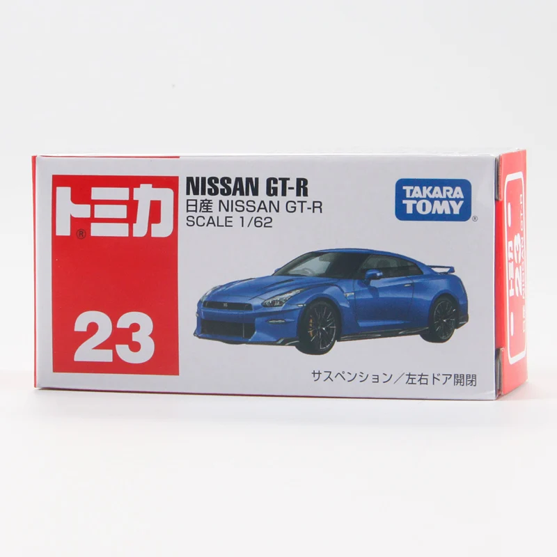 Takara Tomy Tomica 1/62 Mini Diecast Alloy Model Car Toys Metal Sports Vehicles NISSAN GT -R Gifts for Teenagers #23