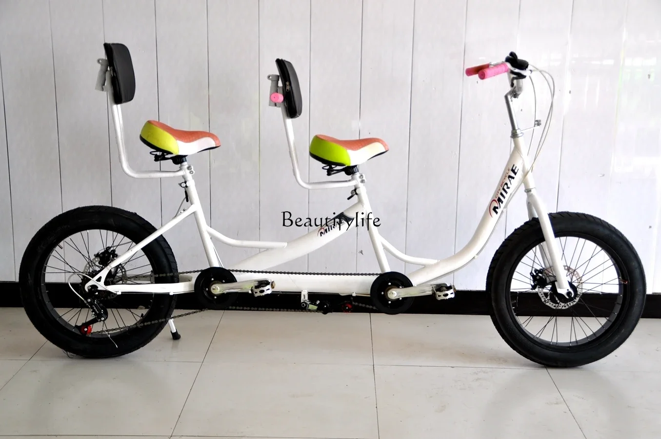 Double/triple bicycle, couple car two people ride rental sightseeing car tour adult, disc brake variable speed asynchronous