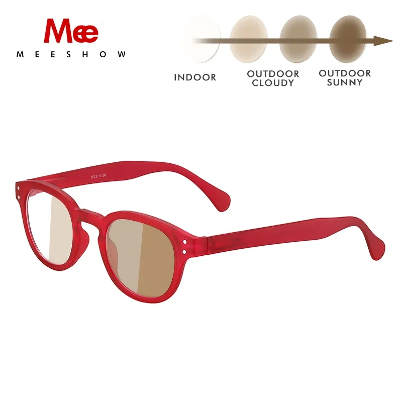 MEESHOW Photochromic Sunglasses Women Men reading glasses Trend Uv400 Sun Glasses Prescription frame French Myopia  1513