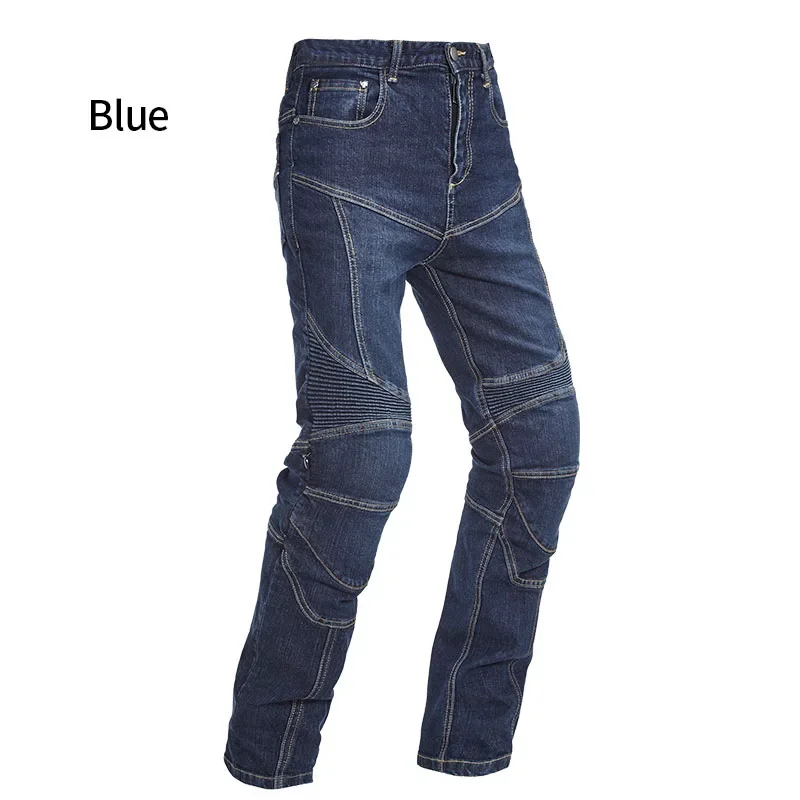 

LYSCHY Denim Motorcycle Riding Pants Built-in CE Stretch Denim Pants Crash Resistant Abrasion Resistant Racing Moto Riding Pants