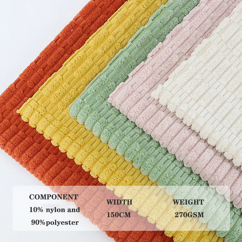 

1m/2m/3m/5m Jacquard Corduroy Fabric，for Clothing Home Decor Hats DIY Sewing Designer Cloth (by Meter)