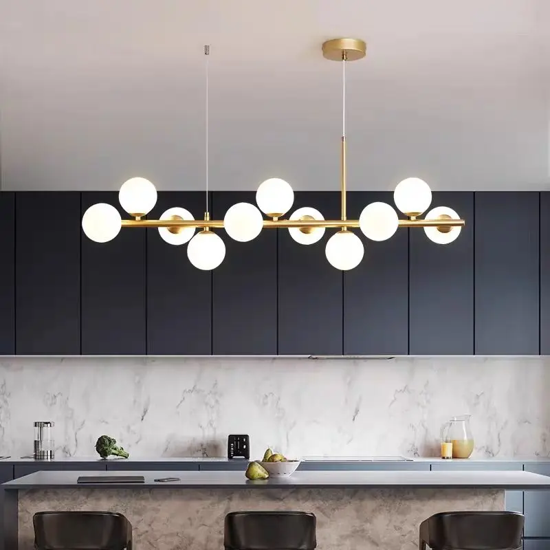 Nordic Modern Magic Bean Linear Pendant Light Minimalist Creative for Restaurant Bar Clothing Ceiling