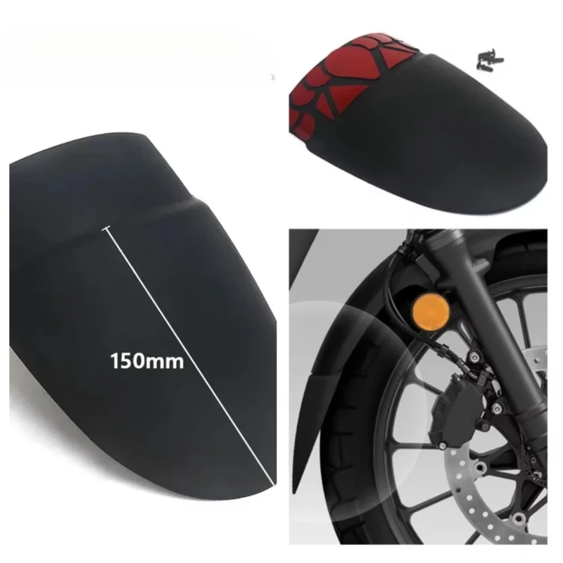Cl500 CL 500 New Motorcycle Accessories Black Extension Front Fender Mudguard Extender For Honda CL500 2023 2024