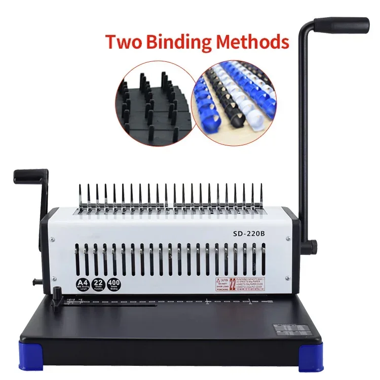 YYHC-21 holes manual comb binding machine office comb binder coil book binding machines book binder machine