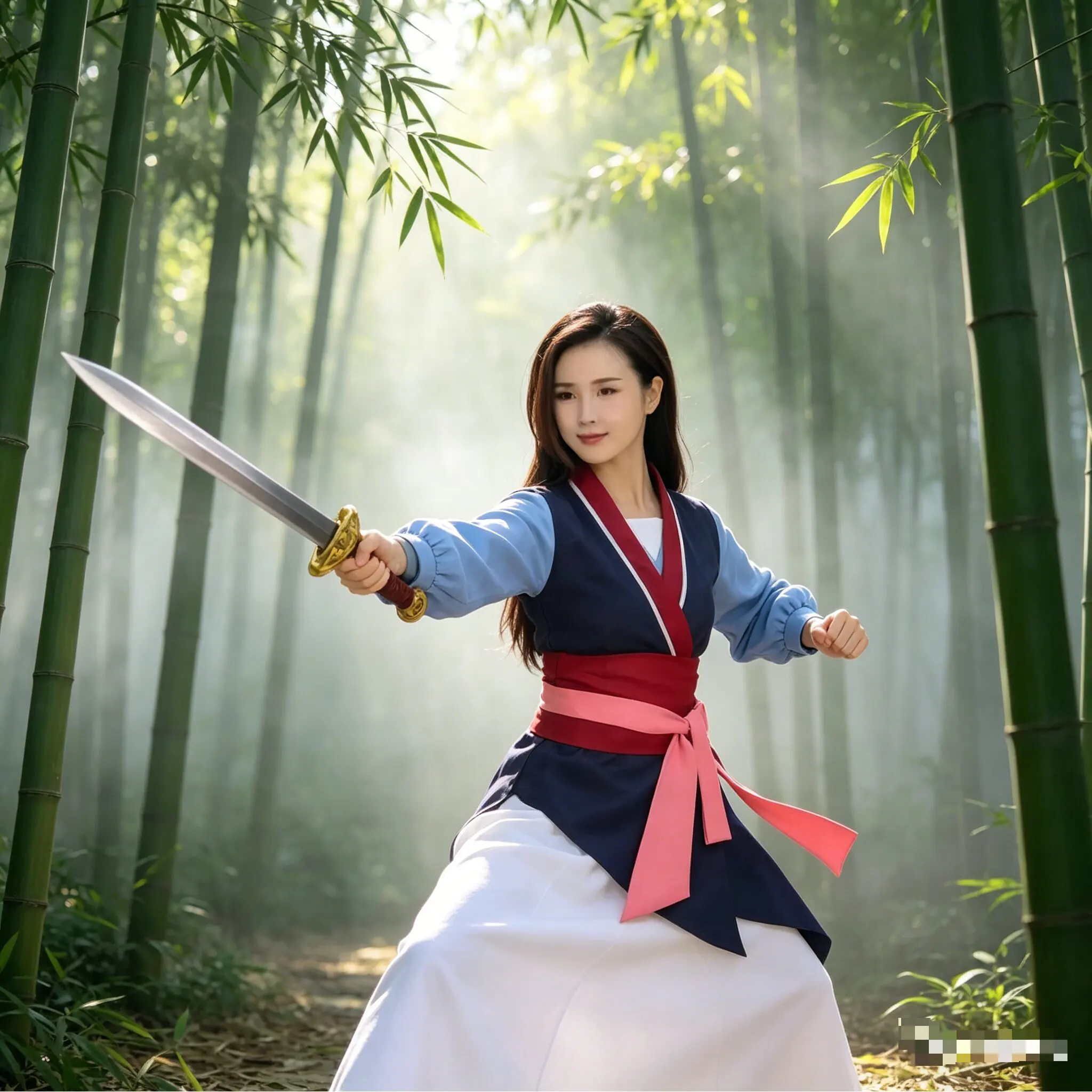 Disfraz de Mulan para Mujer, Vestido de Princesa Mu Lan, Traje de Heroína Hanfu Chino para Halloween y Comic Con
