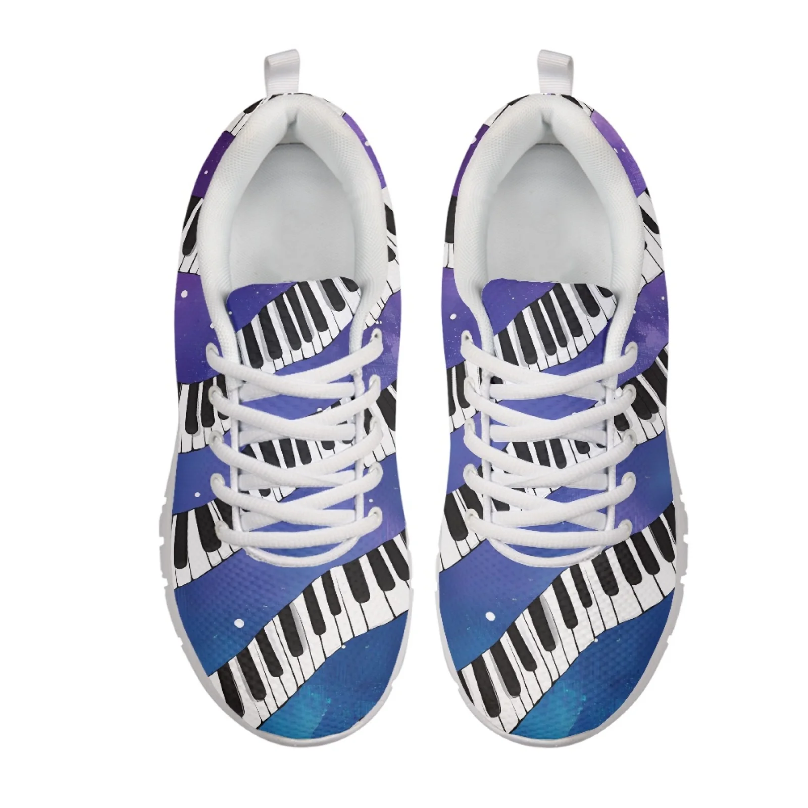 Coloranimal Piano Keys New Trend Fitness Shoes Womens Running Sports Shoes Low Top Athletic Shoes for Lady