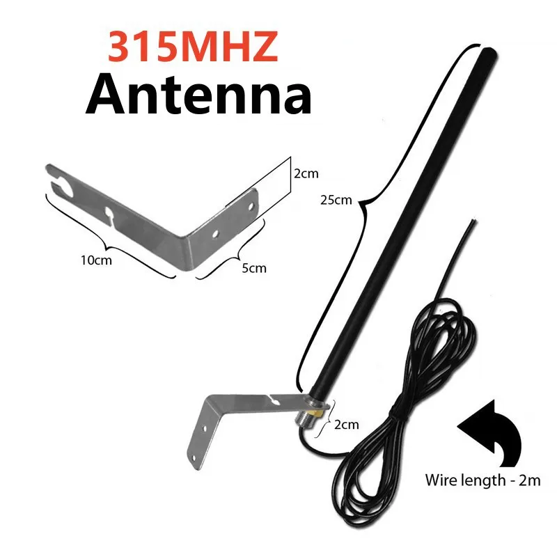 200M 315MHz Door Garage Antenna Radio Signal Booster Wireless Repeater