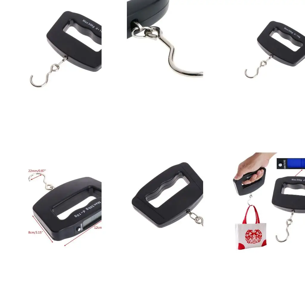  110lb/50kg Fish Scales Backlit LED Portable Electronic Balance Digital Fishing
