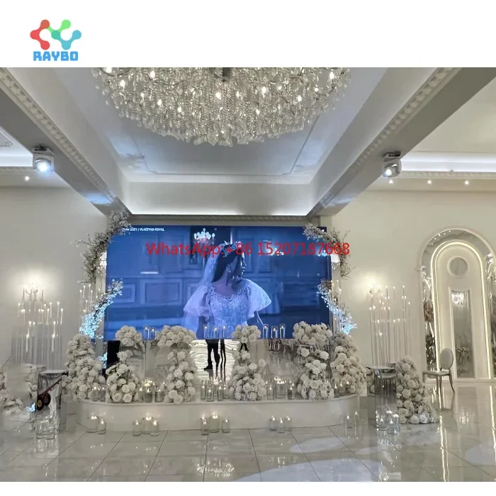 

P391mm 500X1000 Led Display Panel 500*1000 For Wedding Events Party Equipment Rentals 6M X 4M Stage Backdrops Curved Screens