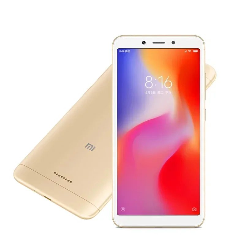 smartfon Xiaomi Redmi 6A 3G 32G Globalne oprogramowanie sprzętowe MediaTek Helio A22 5.45 "13MP 3000mAh używany telefon