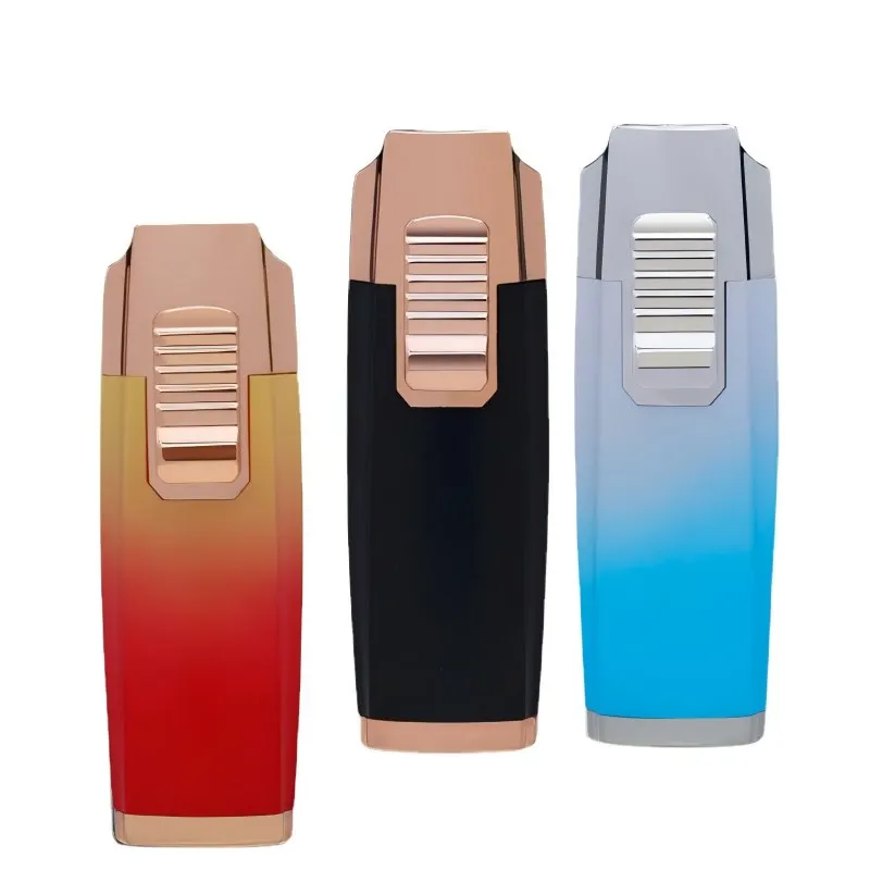 

JOBON Portable 3-Jet Torch Lighter Windproof Welding Torch-Cigar Outdoor Grilling Moxibustion flame jet lighters torches lighter