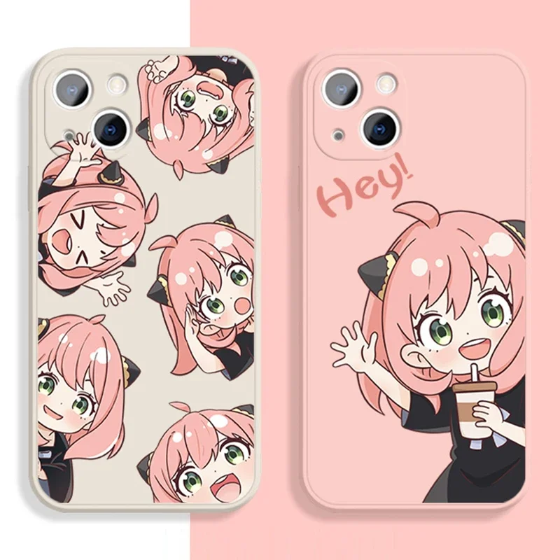 Anime SPY FAMILY Couple Silicone Phone Cases  For Samsung Galaxy S10 S20 S21 S22 S23 S24 FE Plus Ultra Note 20 Anya Forger Cover