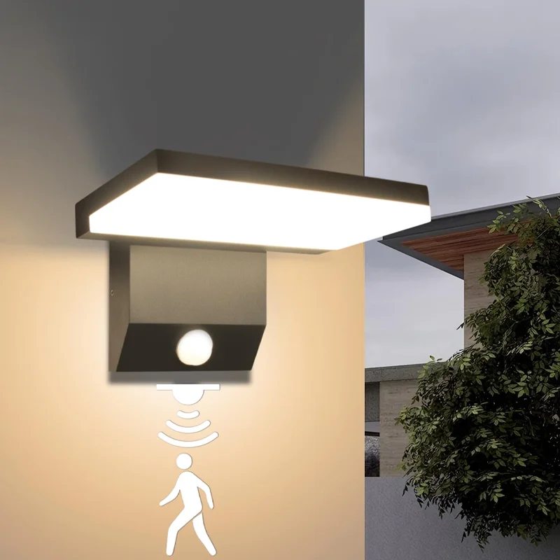 

Современный уличный настенный светильник LED, водонепроницаемый IP65, с датчиком движения, складной, для сада, двора, балкона, коридора, крыльца, внутреннего освещения