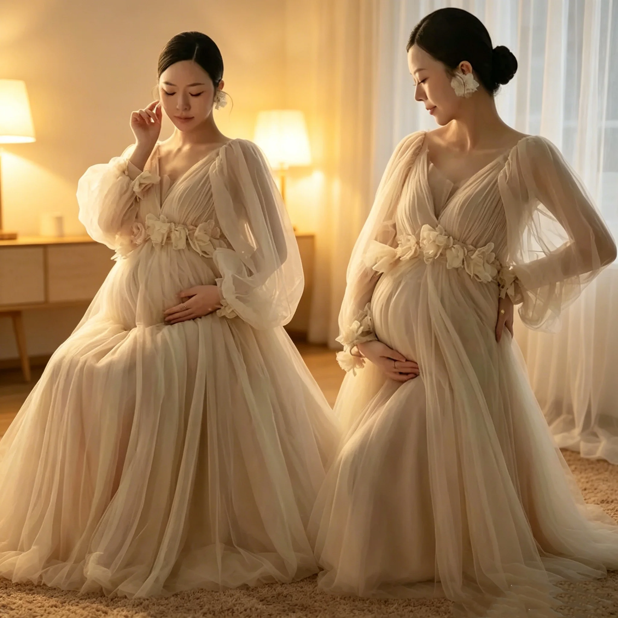 Korean Style Cherry & Bear Embroidery Nursery Wrap, Bubble Muslin Cotton Light Bed Padding as Multi-purpose Infant Rest Cover